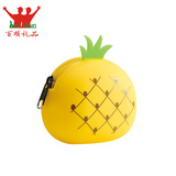 菠萝硅胶零钱包