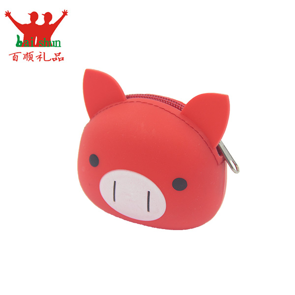 小猪硅胶零钱包