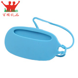 蓝色硅胶钥匙包